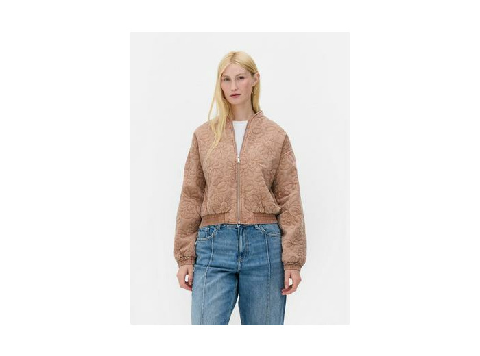 Blouson bomber matelassé à motif floral