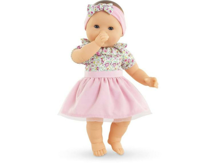 ADORABLE GRAND POUPON COROLLE JARDIN EN FLEURS 36 CM