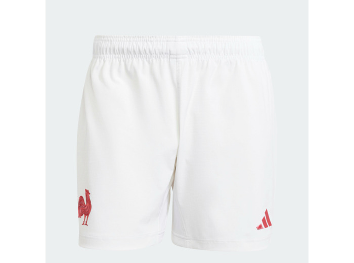 Short de Rugby XV de france adulte, short FFR blanc