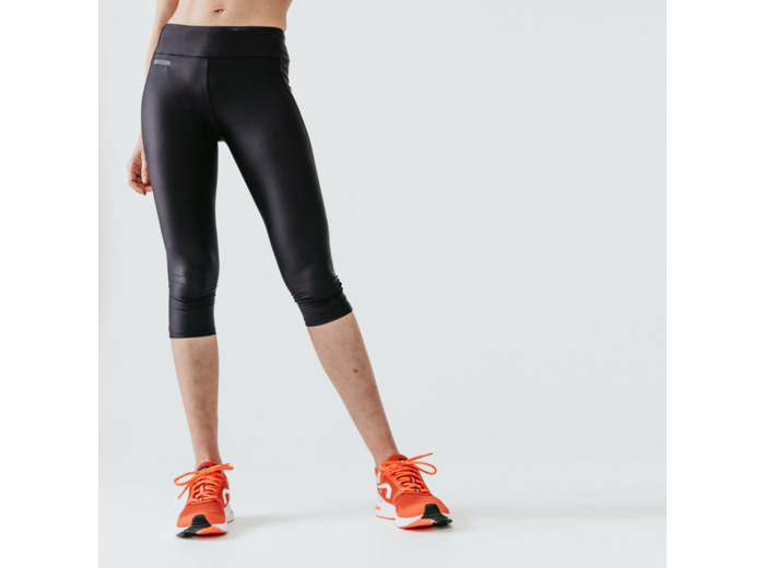Legging court running Femme - KIPRUN Run 100 noir