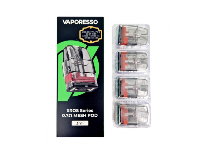 Pack de 4 pods 3ml Xros Series Sidefill Vaporesso