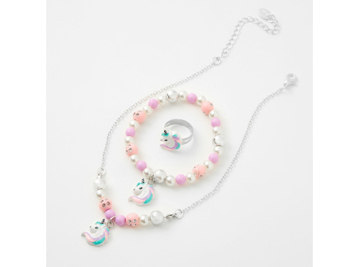 Parure de bijoux licorne lilas Claire's Club - Lot de 3
