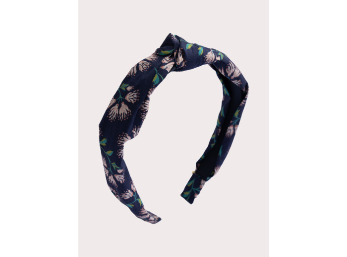 Serre-tête marine à motif floral pour fille