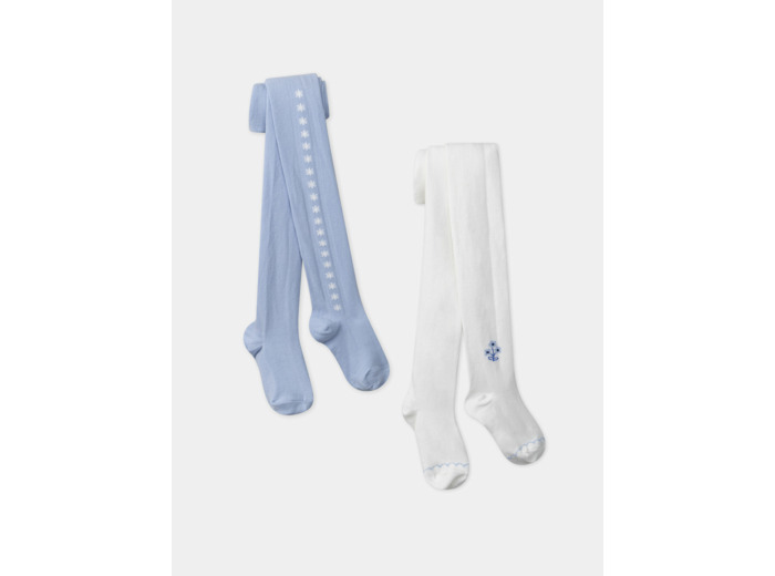 Lot de 2 collants fantaisie