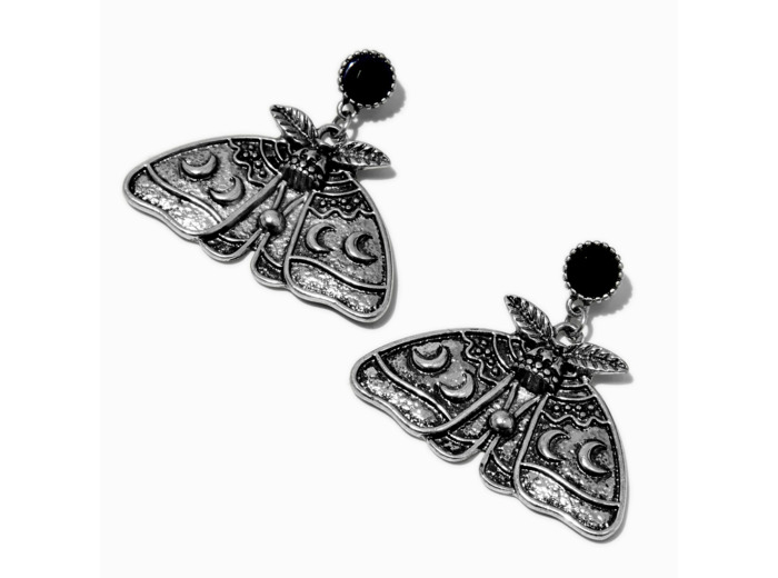 Pendantes 2,5 cm papillon de nuit céleste