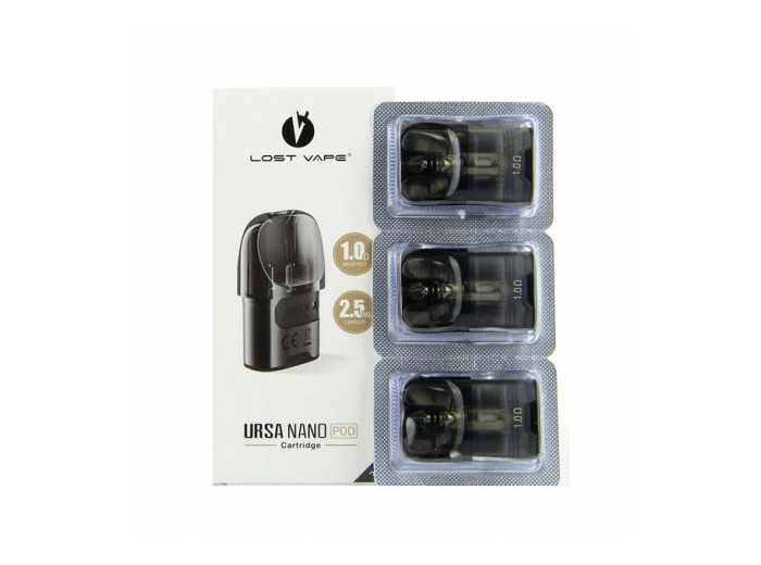 Pack de 3 Pods 2.5ml + résistance Ursa Nano Lost Vape