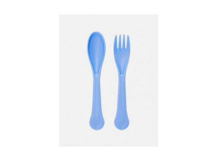Lot de 2 couverts réutilisables en plastique