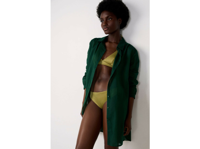 Robe chemise de plage