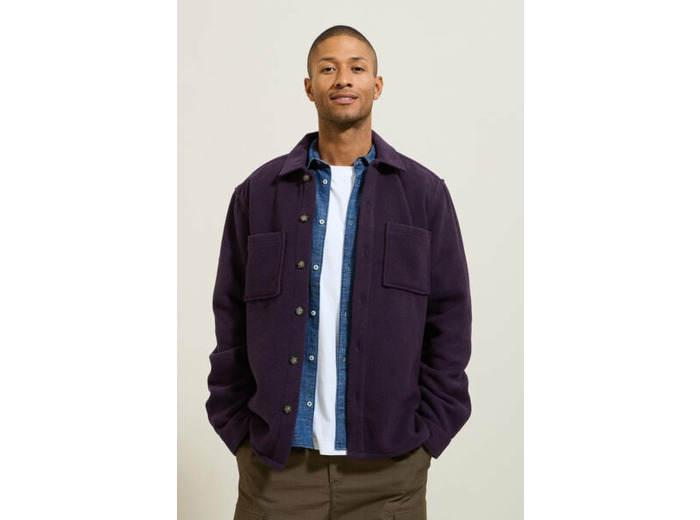 Surchemise col chemise - Violet