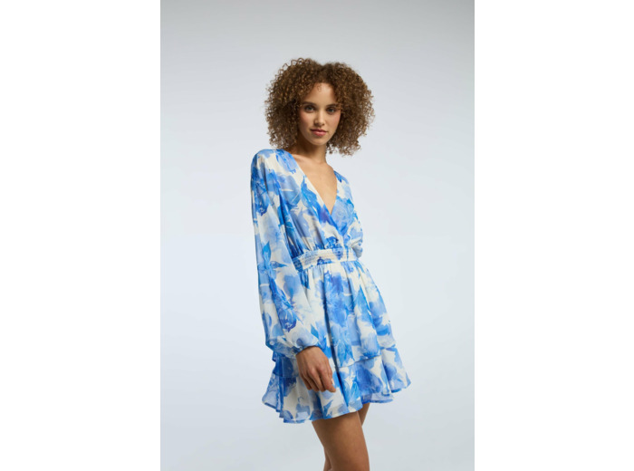 Robe mini avec volants