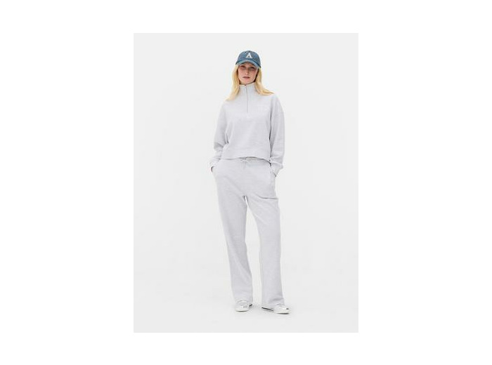 Sweat-shirt gaufré à col zippé à coordonner