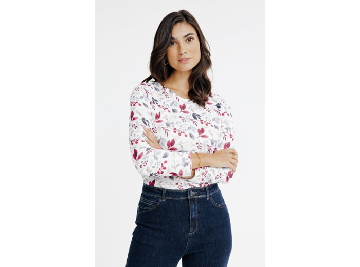 T-Shirt Col Rond Manches Longues