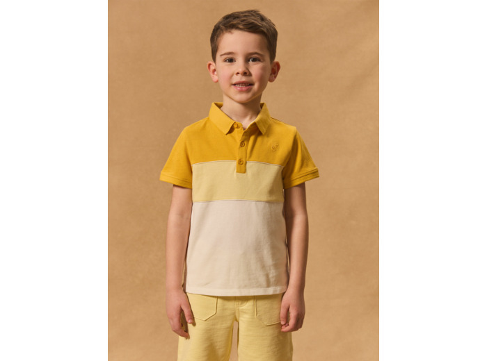 Polo Tricolore Jaune