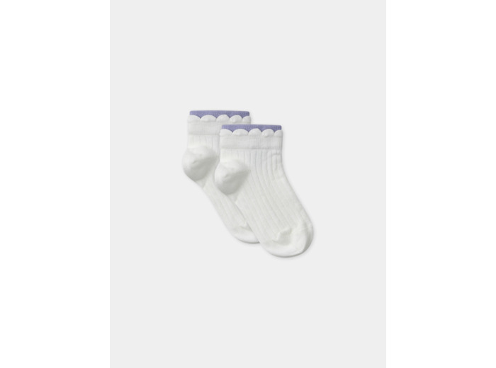 Chaussettes basses jacquard fleurs