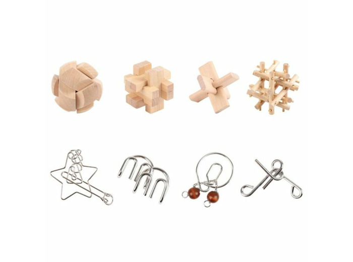 8 JEUX EN 1 CASSE-TÊTES NOM D'UN PION