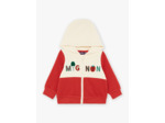 Haut de jogging rouge et vanille à capuche Mignon