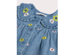 Robe en denim brodé pour bébé fille