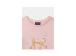 T-shirt rose à imprimé léopard pour filles