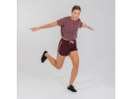 Short de danses urbaines taille haute bordeaux foncé femme