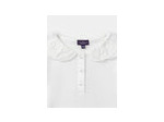 Blouse écru à col Claudine pour fille