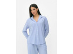 Chemise oversize rayée en jersey