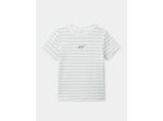 Lot de 2 t-shirts à rayures ou blanc uni Garçon
