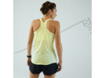 Débardeur running sans couture femme - kiprun run 500 confort jaune