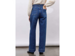 Jean long large BLEU Femme