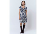 Robe courte imprimée BLEU