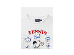 T-shirt écru avec broderie tennis pour garçon