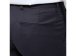 Pantalon de costume uni slim - Bleu foncé