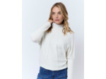 Pull fin en mélange laine uni ECRU Femme