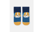 Chaussettes rayées à motif chien pour bébé garçon