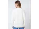 Pull épais uni ECRU Femme