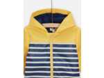 Imperméable jaune à rayures marines pour bébé garçon