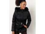 Doudoune mi-longue unie NOIR Femme