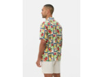 Chemise boutonnée à motif tropical homme