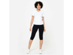 Corsaire de fitness slim femme, noir ultra