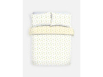 Parure de lit king size réversible à motif citrons