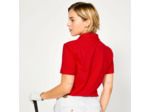 Polo golf en coton manches courtes femme, MW500 rouge