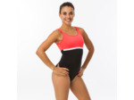 Maillot de Bain 1 Pièce Femme Heva li Noir Corail