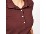 Polo golf en coton polyester manches courtes femme, MW500 marron foncé
