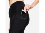 Legging court avec poche téléphone Fitness Cardio Femme Noir