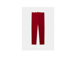 Ensemble de 2 leggings bleu marine à imprimé cœur ou rouges unis pour filles
