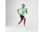 T-shirt running & trail sans couture femme - kiprun run 500 confort vert clair