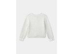 Cardigan blanc en maille Fille