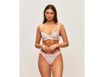 Soutien-gorge corbeille en popeline de coton à motif fraises