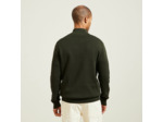 Pull col montant demi zippé - Vert kaki