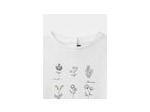 T-shirt écru à imprimé floral pour filles
