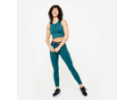 Débardeur crop top fitness femme, vert